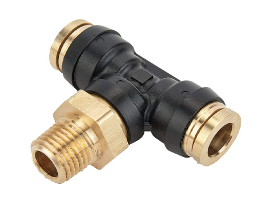372ptc male branch tee swivel