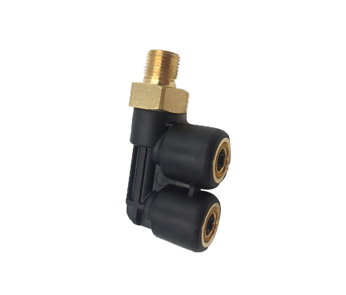 Composite double head dot female elbow