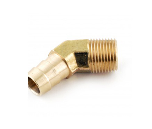 1/8 npt x 1/4 hose barb fitting 45 ° male elbow